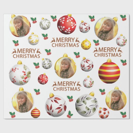 カスタマイズオーナメント模様 ラッピングペーパー (フラット)