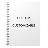 カスタマイズカスタマイズカスタム可能な空白の ノートブック (正面)