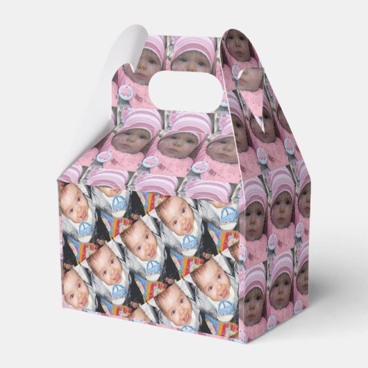 カスタマイズカスタム3枚の写真パターン フェイバーボックス (裏面サイド)