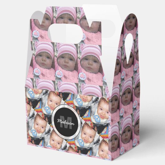 カスタマイズカスタム3枚の写真パターン フェイバーボックス (オープン)