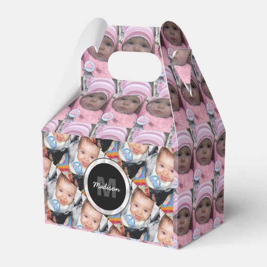 カスタマイズカスタム3枚の写真パターン フェイバーボックス (正面サイド)