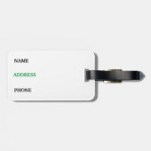 カスタマイズカッコいいオクトーバーフェスト猫デザイン ラゲッジタグ (裏面横)