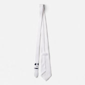 カスタマイズカッコいいハロウィーン怖い顔 ネクタイ (裏面)