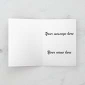 カスタマイズカッコいい可能なユニークおもしろいフォトファーザー カード (内部)