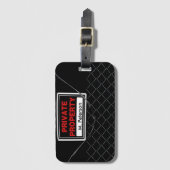 カスタマイズカッコいい可能なユニークおもしろい ラゲッジタグ (正面縦)