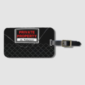 カスタマイズカッコいい可能なユニークおもしろい ラゲッジタグ (正面横)