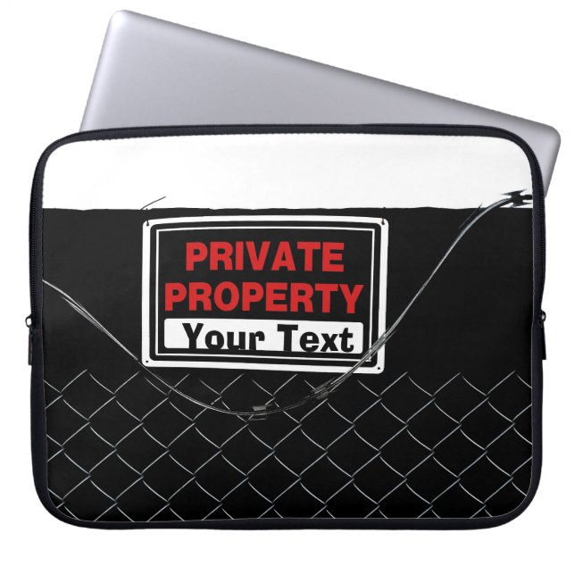 カスタマイズカッコいい可能なユニークおもしろい ラップトップスリーブ (正面)