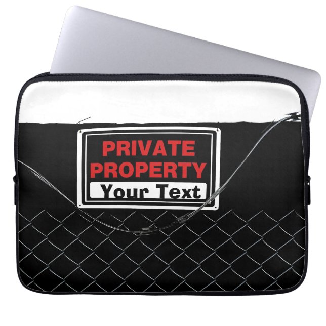 カスタマイズカッコいい可能なユニークおもしろい ラップトップスリーブ (正面)