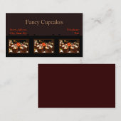 カスタマイズカップケーキの名刺 名刺 (正面/裏面)