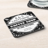 カスタマイズカップルの喫茶店の印 コースター (左側)