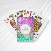 カスタマイズカラフルグリッター トランプ