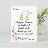 カスタマイズカラフル可能なイースターカード – 明るく応援 案内状 (スタンド正面)