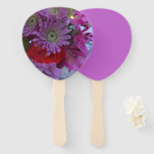 カスタマイズカラフル可能なハンドファンで花を切る ハンドファン (正面&裏面)