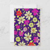 カスタマイズカラフル可能なフローラ招待状カード 招待状 (裏面)