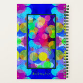 カスタマイズカラフル可能な個人用仕訳帳のバブル ノートブック (裏面)