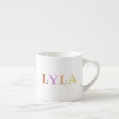 カスタマイズカラフル可能な幼児/子供の名前ミニマグ エスプレッソカップ (右)