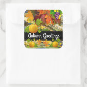 カスタマイズカラフル可能な感謝広場ステッカー スクエアシール (バッグ)