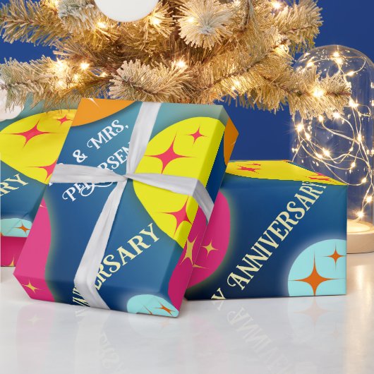 カスタマイズカラフル可能な抽象芸術ラップ紙 ラッピングペーパー (クリスマス)