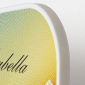 カスタマイズカラフル可能な抽象芸術波と山 ピックルボールラケット (左詳細)