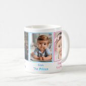 カスタマイズカラフル4枚の家族写真コラージュ コーヒーマグカップ (正面右)