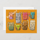 カスタマイズカラフル ポストカード (正面/裏面)