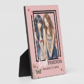 カスタマイズカリカチュア最高の顔フレンズBFF CUTE フォトプラーク (側面)