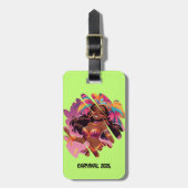 カスタマイズカリブの可能なカーニバルをテーマにした荷物タグ ラゲッジタグ (正面縦)
