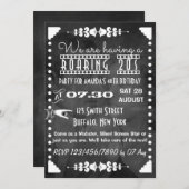 カスタマイズカルボードローアリング20sパーティー 招待状 (正面/裏面)