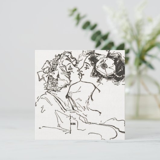 カスタマイズキスをする可能なヴィンテージレズ結婚ビアン (スタンド正面)