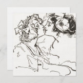 カスタマイズキスをする可能なヴィンテージレズ結婚ビアン (正面/裏面)