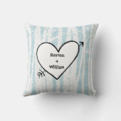 カスタマイズキツネインラブ樺の木フォレスト装飾用クッション クッション (裏面)