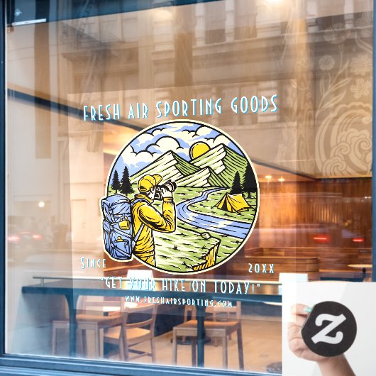 カスタマイズキャンピスポーツのング ウィンドウサイン (カフェ窓)