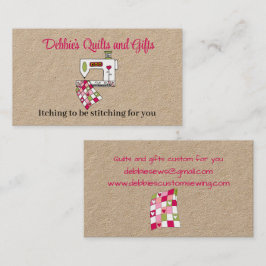 カスタマイズキルティングと裁縫 名刺