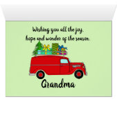 カスタマイズクラシック可能なクリスマスカー (内部横(下))