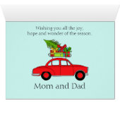 カスタマイズクラシック可能なクリスマスカー (内部横(下))