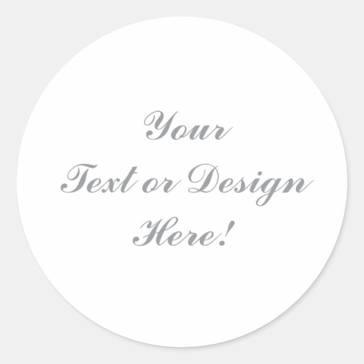 カスタマイズクラシック可能なラウンドステッカー – お使いのデザイン ラウンドシール (正面)