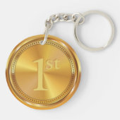 カスタマイズクラシック可能な金ゴールドメダル。 キーホルダー (裏面)