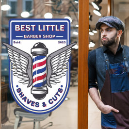 カスタマイズクラシック理容師ショップポール伝統的 ウィンドウサイン