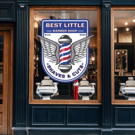 カスタマイズクラシック理容師ショップポール伝統的 ウィンドウサイン