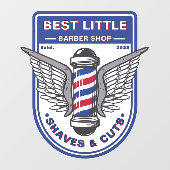 カスタマイズクラシック理容師ショップポール伝統的 ウィンドウサイン (シート)