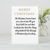 カスタマイズクラシック自分のクリスマスカード。 シーズンカード (スタンド正面)