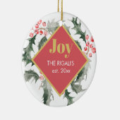 カスタマイズクリスマスオーナメント セラミックオーナメント (右)