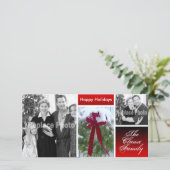 カスタマイズクリスマスカードホリデー写真テンプレート シーズンカード (スタンド正面)