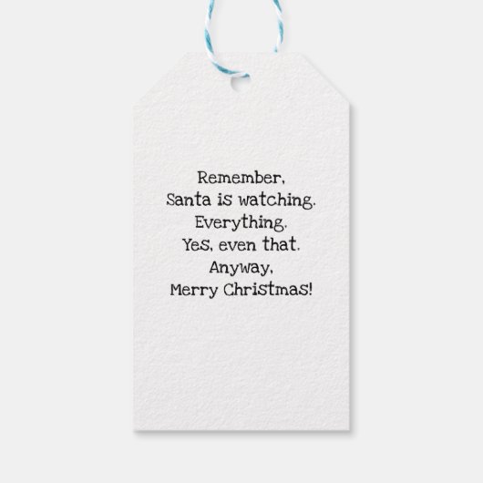 カスタマイズクリスマス宇宙飛行士 ギフトタグ (裏面)