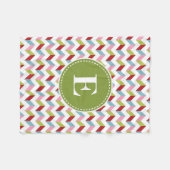 カスタマイズクリスマス フリースブランケット (正面(横))