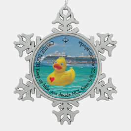 カスタマイズクルージング スノーフレークピューターオーナメント