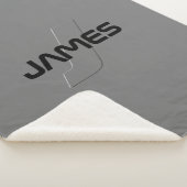 カスタマイズクール可能な名前とモノグラムの衣類 シェルパブランケット (3/4)