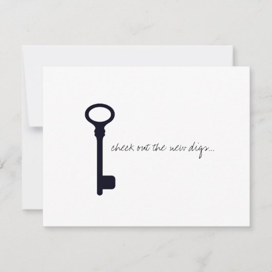 カスタマイズクール可能な引っ越し祝いパーティーパーティー招待状 招待状 (正面)