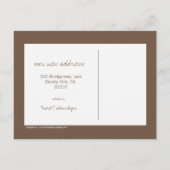 カスタマイズクール可能な新しいアドレスのお知らせ 案内ポストカード (裏面)