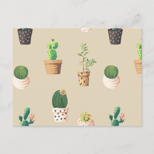 カスタマイズクール花 ポストカード (正面)